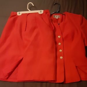 2 Pc Skirt Suit